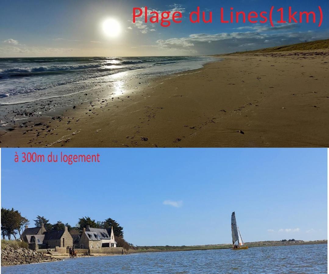 Maison De Vacances 4 Pers Avec Jardin Privatif A 1Km Plage Lines Et 300M De La Mer De Gavres - Ar Pil Jadur Plouhinec  Exterior photo